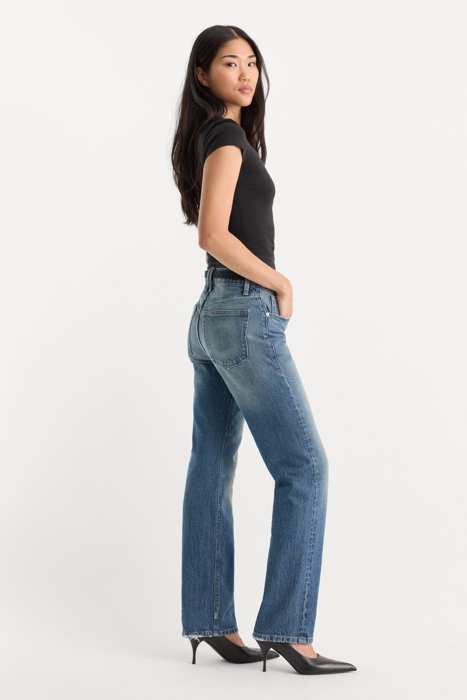 VINTAGE STRAIGHT JEANS | INDIGO1282 - Image 3