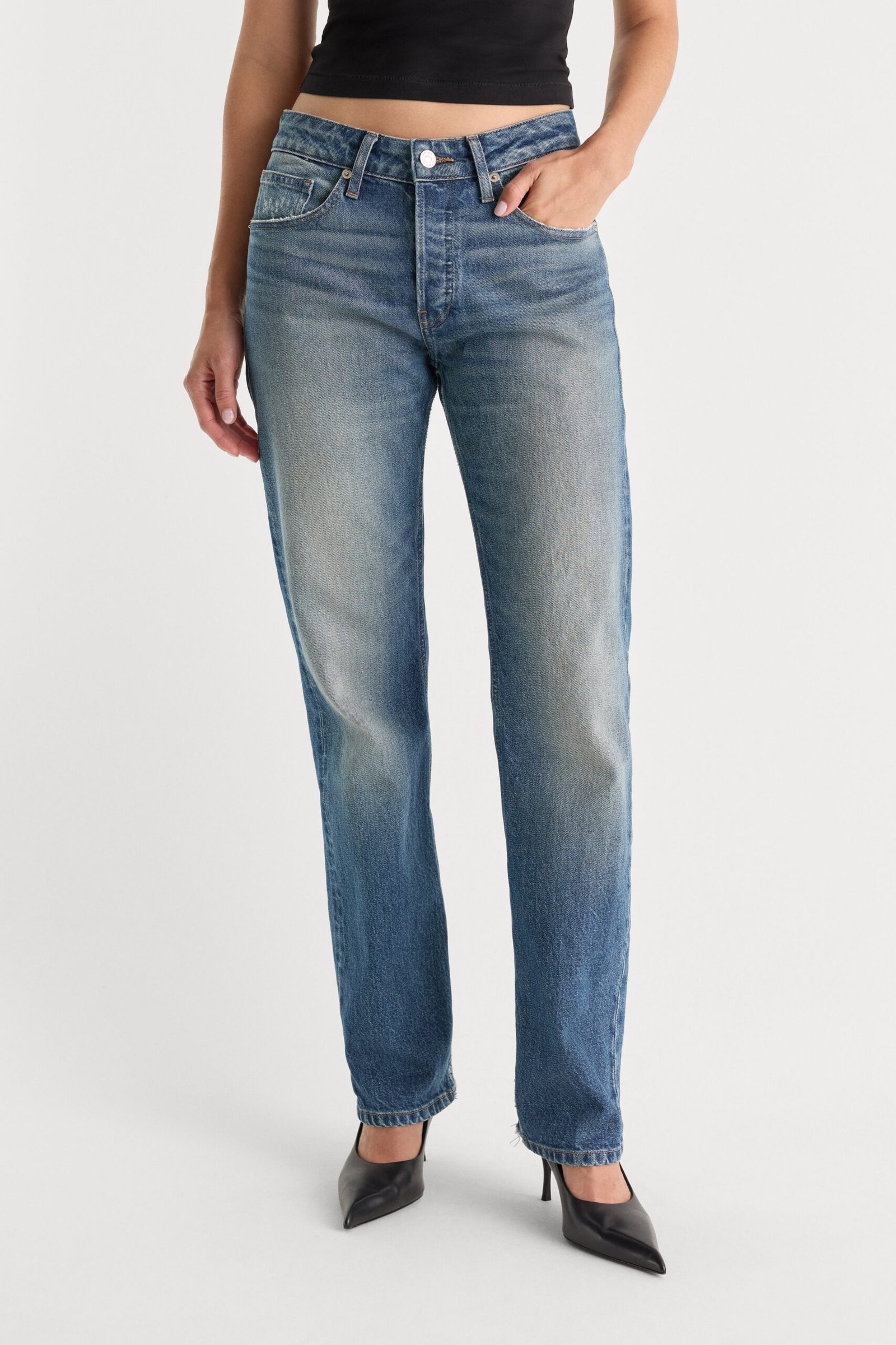 Alternative view of VINTAGE STRAIGHT JEANS | INDIGO1282