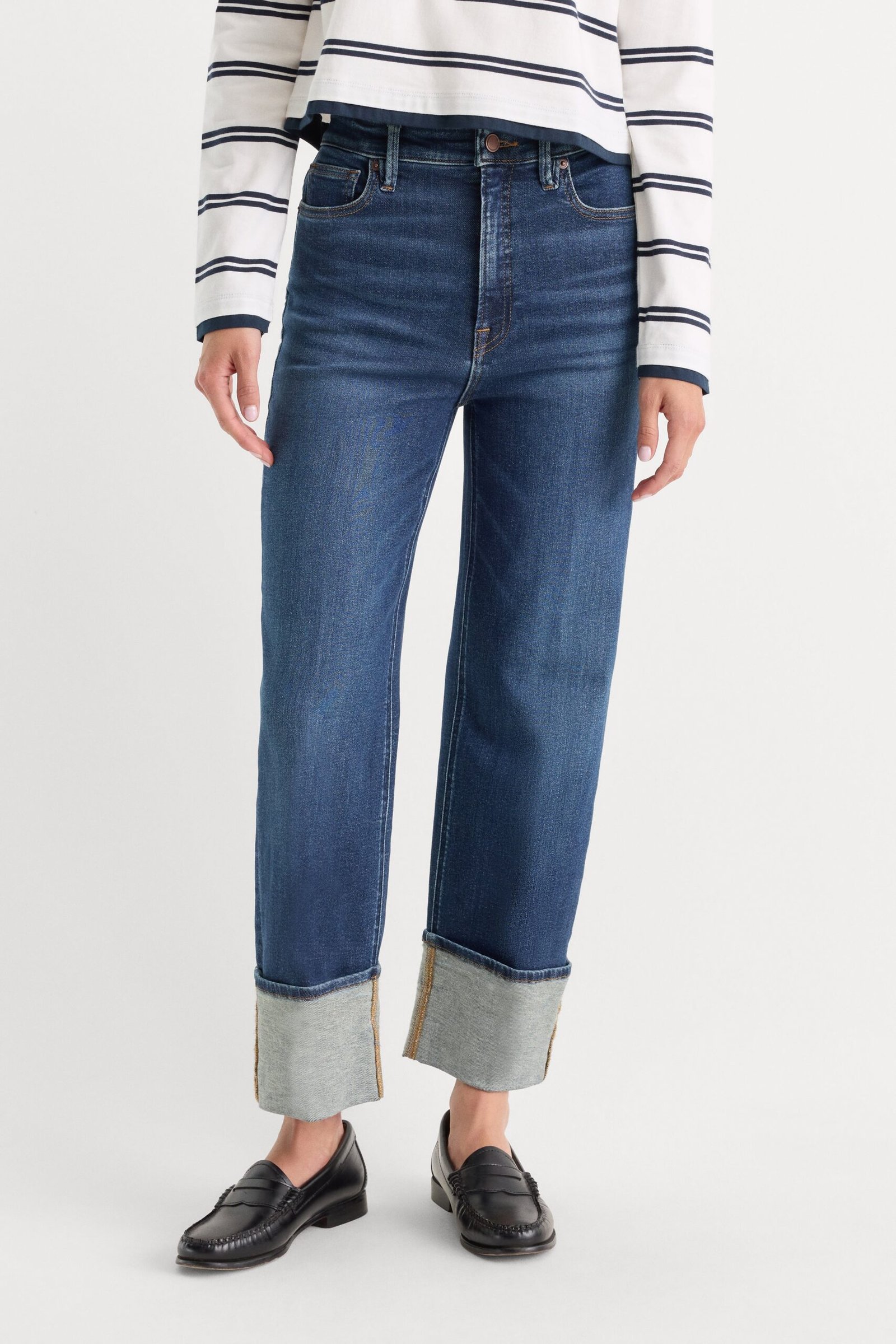 Alternative view of GOOD TRUE STRAIGHT JEANS | INDIGO1230